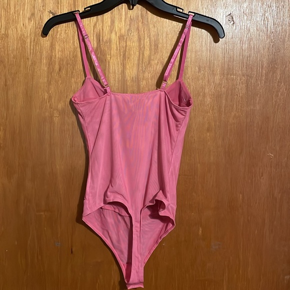 •FREE PEOPLE INTIMATELY•NWT LUCKY PINK NIGHT RHYTHM CORSET STYLE BODYSUIT  SMALL - Picture 6 of 12